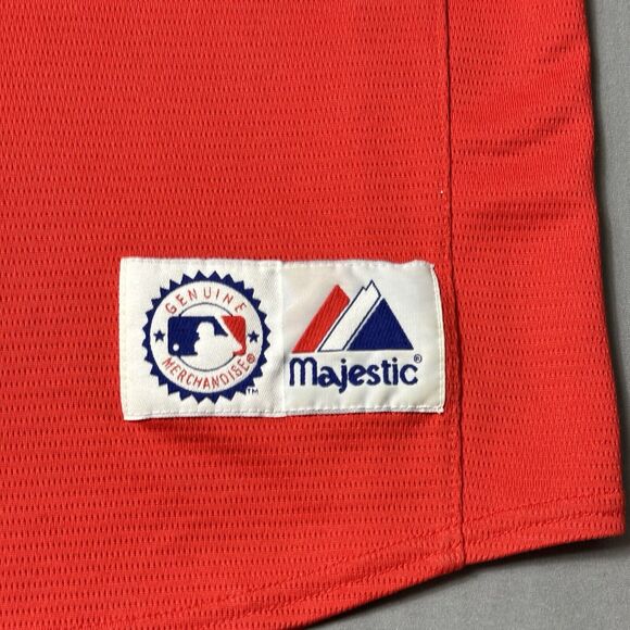 Los Angeles Angels of Anaheim Jersey Majestic Adult Large Red Blank MLB 2013 - Picture 9 of 12